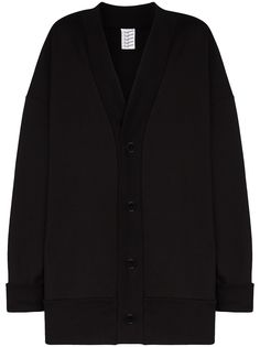 Vaquera rose print oversized cardigan