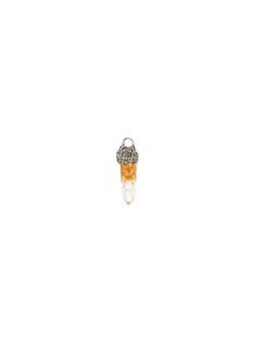 Lyly Erlandsson sterling silver ghost gold leaf pendant