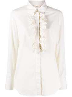 Barena блузка с длинными рукавами с манишкой