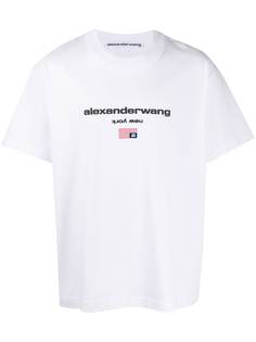 Alexander Wang футболка с круглым вырезом и логотипом