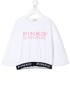 Pinko Kids футболка с принтом Generation