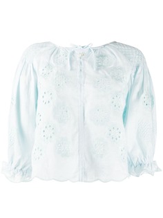 Innika Choo блузка с цветочной вышивкой