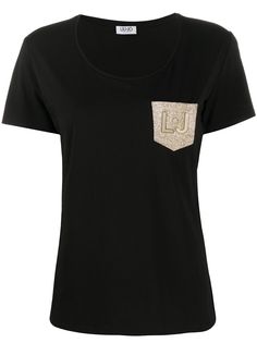 LIU JO футболка с логотипом на кармане