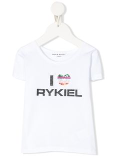 SONIA RYKIEL ENFANT футболка с декорированным логотипом