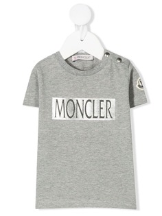 Moncler Enfant футболка с логотипом
