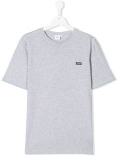 BOSS Kidswear футболка с вышитым логотипом