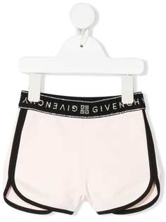 Givenchy Kids шорты с вышитым логотипом