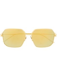 Bottega Veneta Eyewear солнцезащитные очки BV1047S в шестиугольной оправе