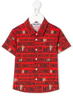 Moschino Kids рубашка с логотипом