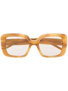 Pomellato Eyewear массивные солнцезащитные очки в оправе черепаховой расцветки