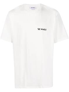 Sunnei crew neck logo printed T-shirt