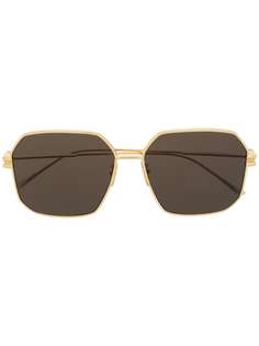 Bottega Veneta Eyewear солнцезащитные очки BV1047S в шестиугольной оправе