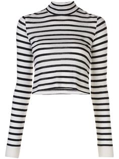 Alexander Wang cropped striped top