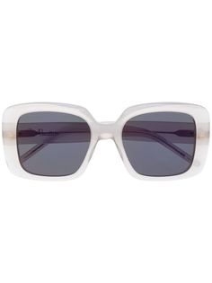 Pomellato Eyewear солнцезащитные очки в прозрачной массивной оправе
