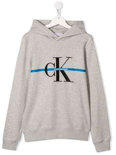 Calvin Klein Kids худи с вышитым логотипом