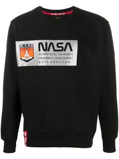Alpha Industries толстовка с принтом NASA