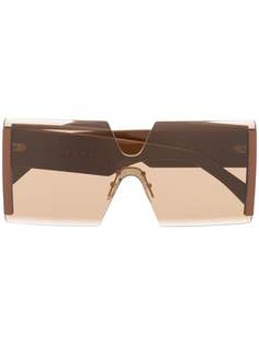 Marni Eyewear солнцезащитные очки в массивной квадратной оправе