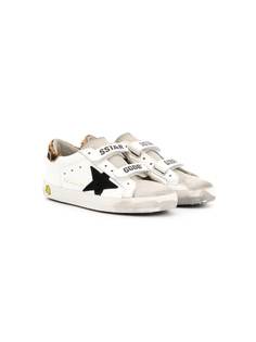 Golden Goose Kids кроссовки с леопардовым принтом и нашивками