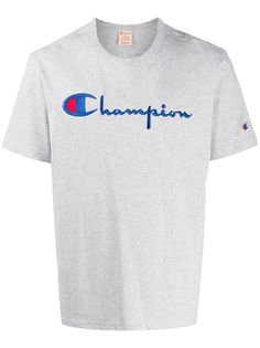 Champion футболка с вышитым логотипом