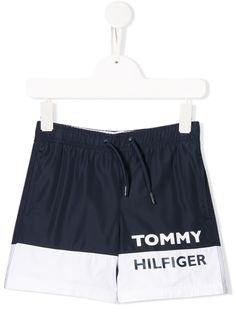 Tommy Hilfiger Junior плавки-шорты в стиле колор-блок с логотипом