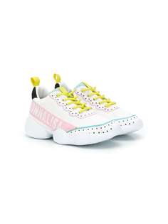 Monnalisa кроссовки в горох с логотипом