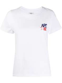 A.P.C. футболка с логотипом