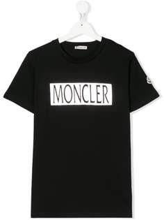 Moncler Kids футболка с графичным логотипом