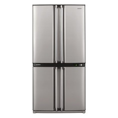 Холодильник SHARP SJ-F95STSL, двухкамерный, серебристый