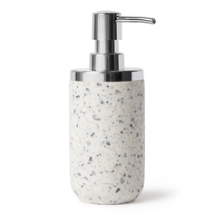 Диспенсер для мыла junip terrazzo (umbra) белый 18x10 см.
