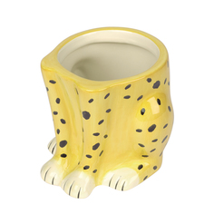 Горшок цветочный urban jungle cheetah (doiy) желтый 13 см.