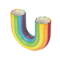 Ваза rainbow (doiy) мультиколор 7x20x16 см.