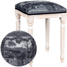 Банкетка «дворец монсо petit» (object desire) серый 34x47x34 см.