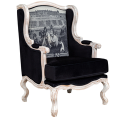 Кресло «сен-жермен» (object desire) серый 64x106x66 см.