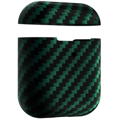 Чехол для AirPods LYAMBDA ANNET MANCINI Сarbon Series Green Matte ANNET MANCINI Сarbon Series Green Matte