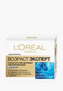 Крем для лица LOreal Paris LOreal "Возраст эксперт 35+",дневной, увлажняющий, против морщин, 50 мл