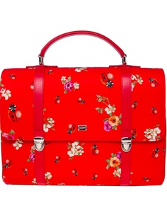 Кожаный портфель с принтом Dolce & Gabbana