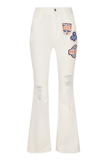 Белые джинсы с нашивками Dolce & Gabbana