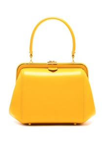 Желтая кожаная сумка Ulyana Sergeenko