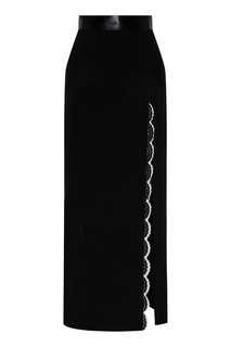Черная юбка с разрезом Ulyana Sergeenko