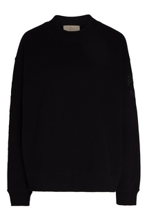 Черный свитшот с вышивкой Yana Dress