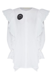 Белое мини-платье Ulyana Sergeenko