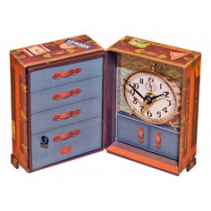 Настольные часы (8x14 см) Steamer Trunk BCST5S Timeworks