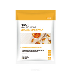 Domix, Восстанавливающая тканевая маска с витаминами Healing Night Vitamin Mask Pack, 5 х 25 мл Pekah