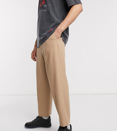 Бежевые широкие брюки Reclaimed Vintage-Коричневый
