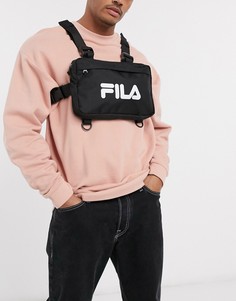 Черная сумка на грудь с логотипом Fila Tibbs-Черный