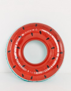 Надувной круг для плавания в виде арбуза Sunnylife-Красный