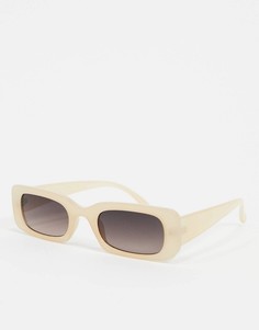 Нюдовые прямоугольные солнцезащитные очки New Look-Розовый
