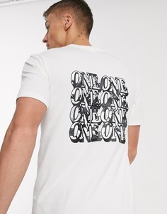 Белая футболка с круглым вырезом и логотипом Calvin Klein CK One-Белый