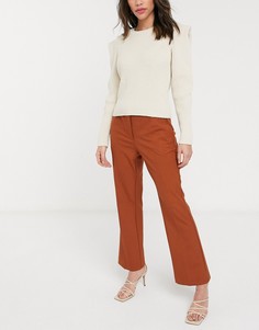 Расклешенные брюки с классической талией Selected-Оранжевый
