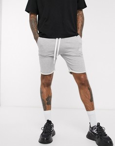 Серые трикотажные шорты с логотипом Replay-Серый